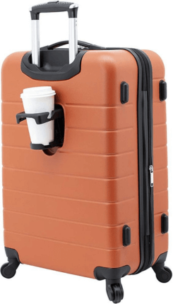 Wrangler Smart Luggage Set with Cup Holder and USB Port